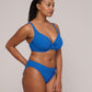 ASWAN Bikini-Top Tiefdekoll (Delphinium Cheer Blue)