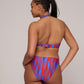 SKUDAI Bikini-Top Herzform (Wild Stripes)