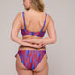 SKUDAI Bikini Hüftslip m. Schnur (Wild Stripes)