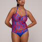 SKUDAI Bikinislip mit Umschlag (Wild Stripes)