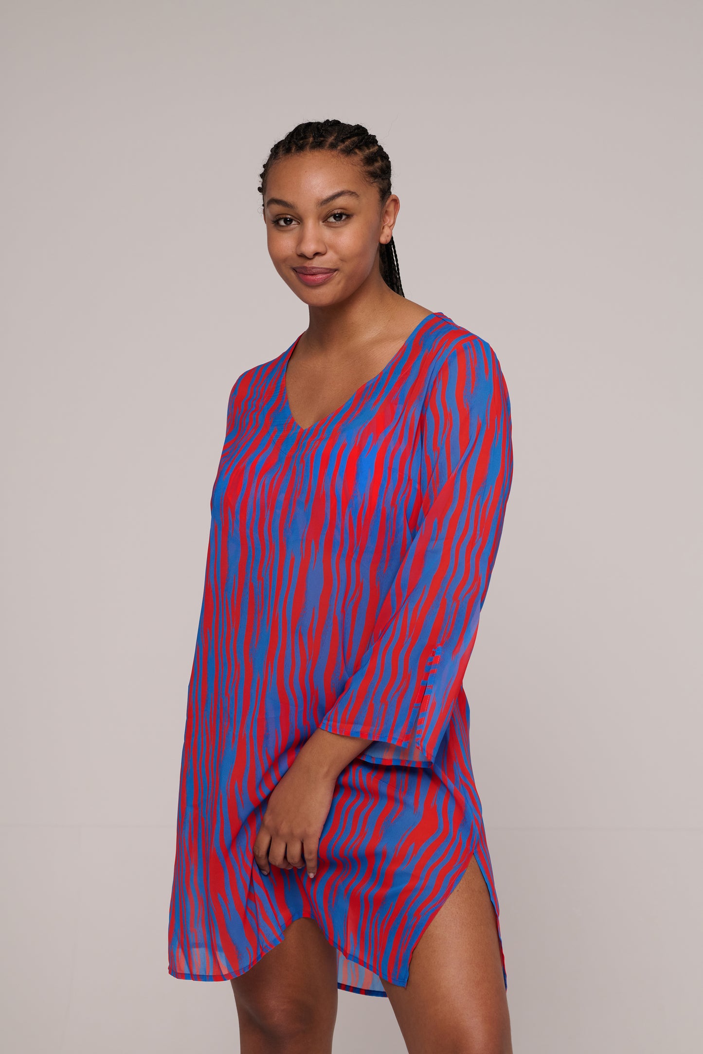 SKUDAI Kaftan (Bademode) (Wild Stripes)