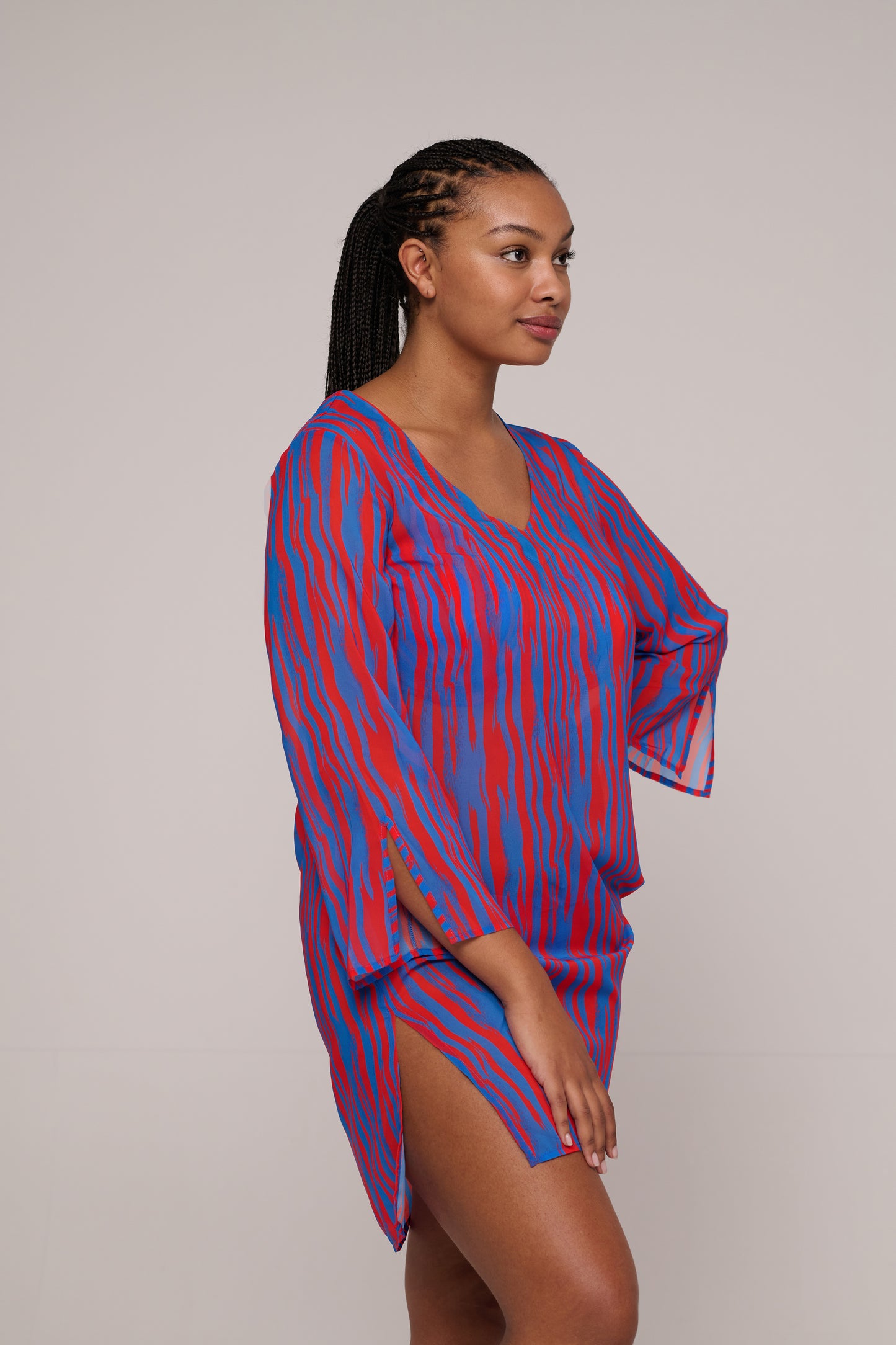 SKUDAI Kaftan (Bademode) (Wild Stripes)