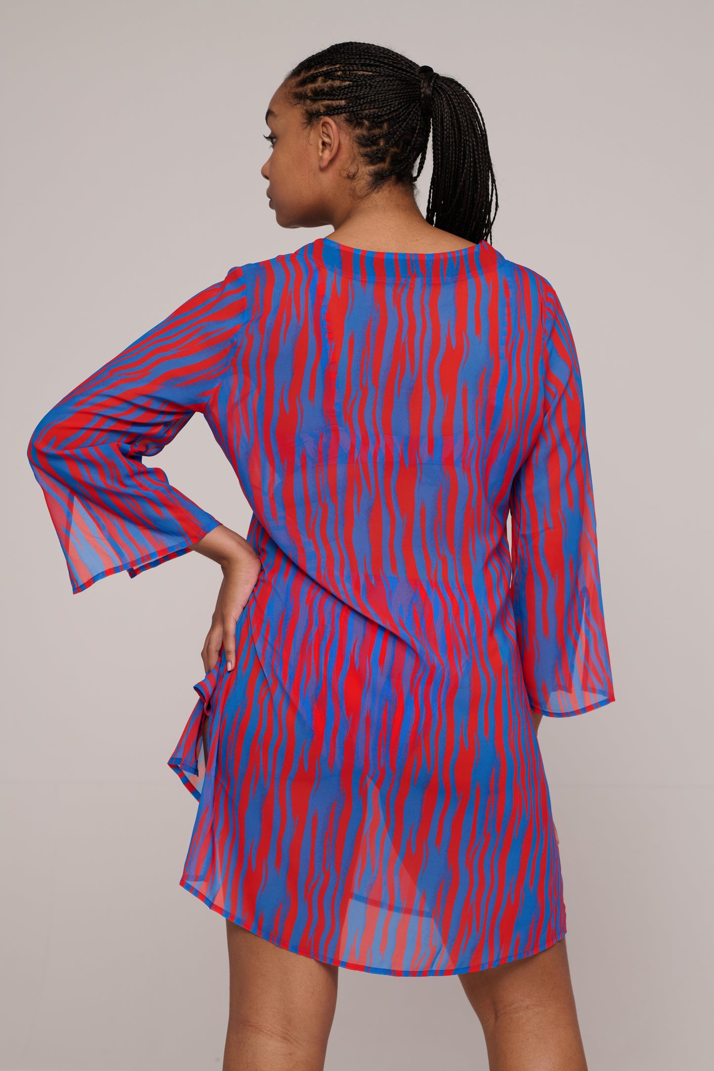 SKUDAI Kaftan (Bademode) (Wild Stripes)