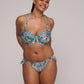 RIYAD Balconette Bikini-Top (Turquoise Seas)
