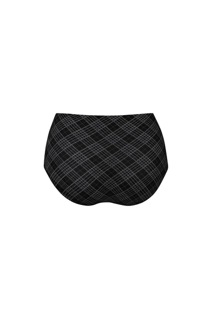 TWIN ART High Waist Plus Taillenslip (Black Grey)