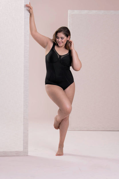 CLARA Komfort-Korselett (Schwarz)