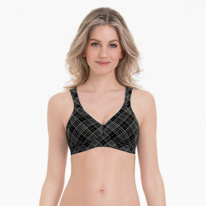 TWIN ART Soft-BH (Black Grey)