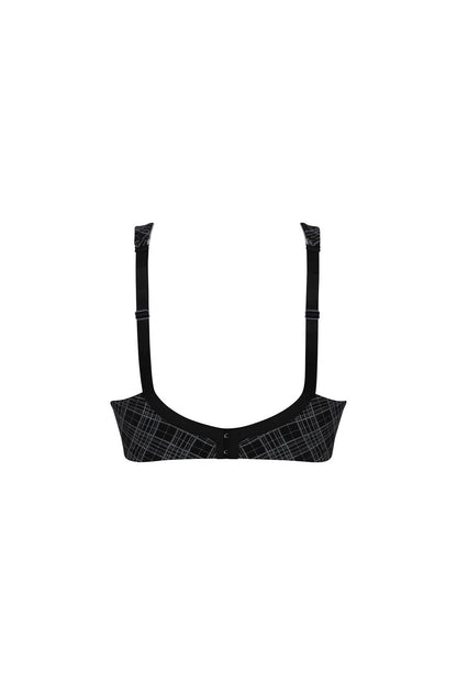 TWIN ART Soft-BH (Black Grey)