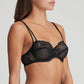 JANE Balconette- BH Horizontale Naht (Black) Schwarz