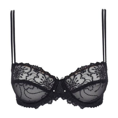 JANE Balconette- BH Horizontale Naht (Black) Schwarz