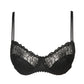 JANE Halbunterlegter Balconette- BH (Black) Schwarz