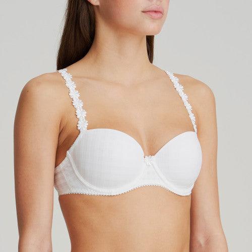 AVERO Unterlegter Balconette- BH (White) Weiß