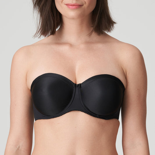 SATIN Trägerloser BH (Black) Schwarz