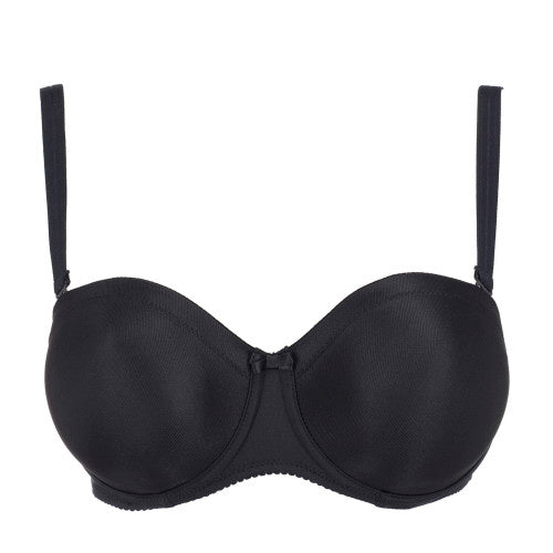 SATIN Trägerloser BH (Black) Schwarz