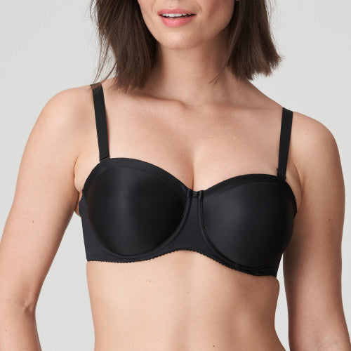 SATIN Trägerloser BH (Black) Schwarz