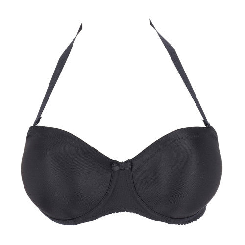 SATIN Trägerloser BH (Black) Schwarz