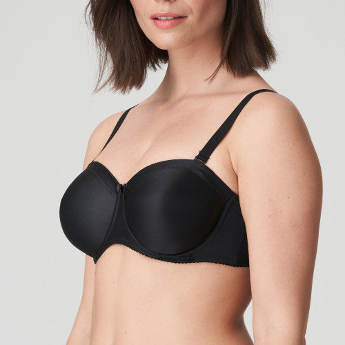SATIN Trägerloser BH (Black) Schwarz