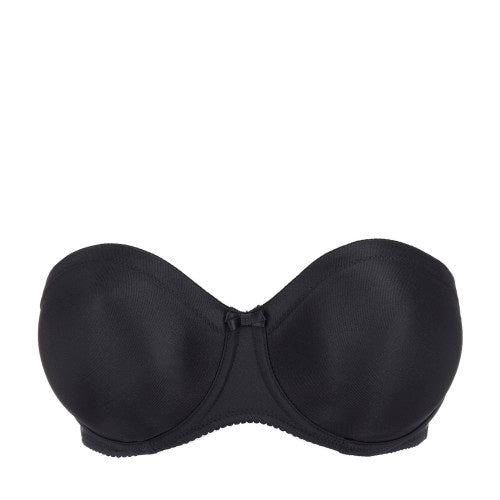 SATIN Trägerloser BH (Black) Schwarz