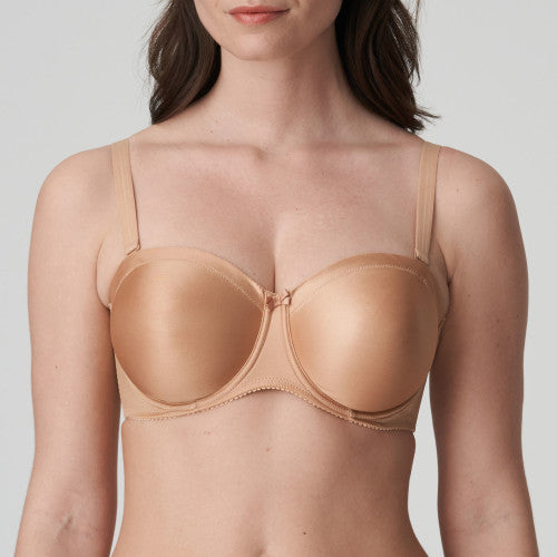 SATIN Trägerloser BH (Cognac) Hautton