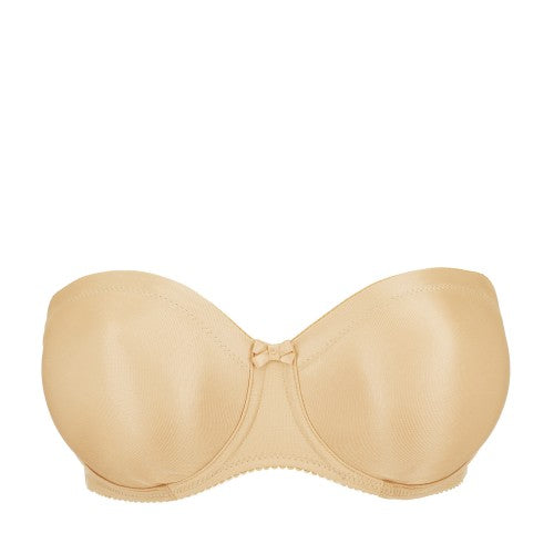 SATIN Trägerloser BH (Cognac) Hautton