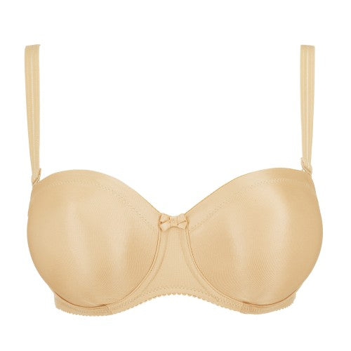 SATIN Trägerloser BH (Cognac) Hautton