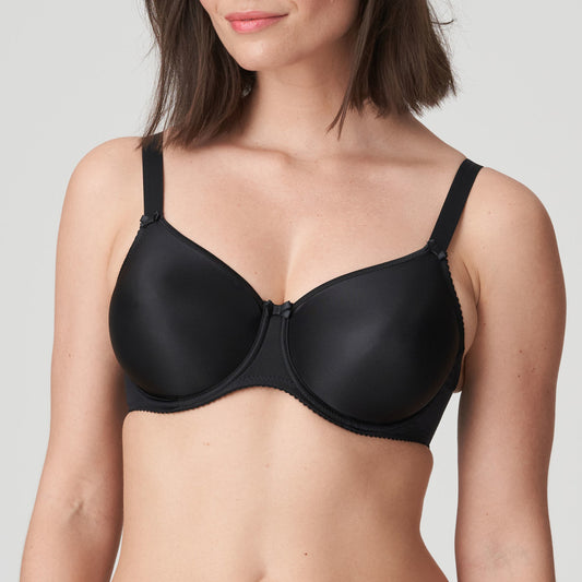 SATIN Nahtloser Vollschalen BH (Black) Schwarz
