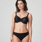 SATIN Nahtloser Vollschalen BH (Black) Schwarz