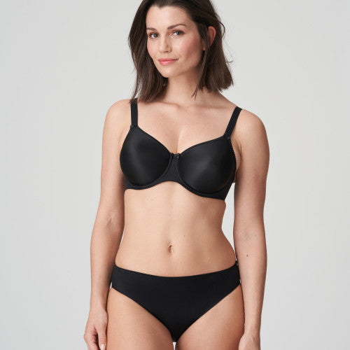 SATIN Nahtloser Vollschalen BH (Black) Schwarz