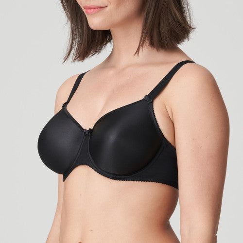 SATIN Nahtloser Vollschalen BH (Black) Schwarz