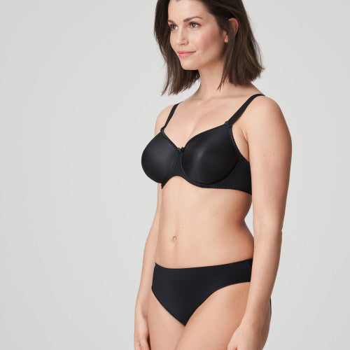 SATIN Nahtloser Vollschalen BH (Black) Schwarz