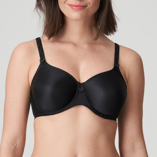 SATIN Nahtloser Vollschalen BH (Black) Schwarz