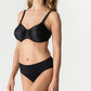 SATIN Nahtloser Vollschalen BH (Black) Schwarz