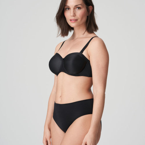 SATIN Trägerloser BH (Black) Schwarz