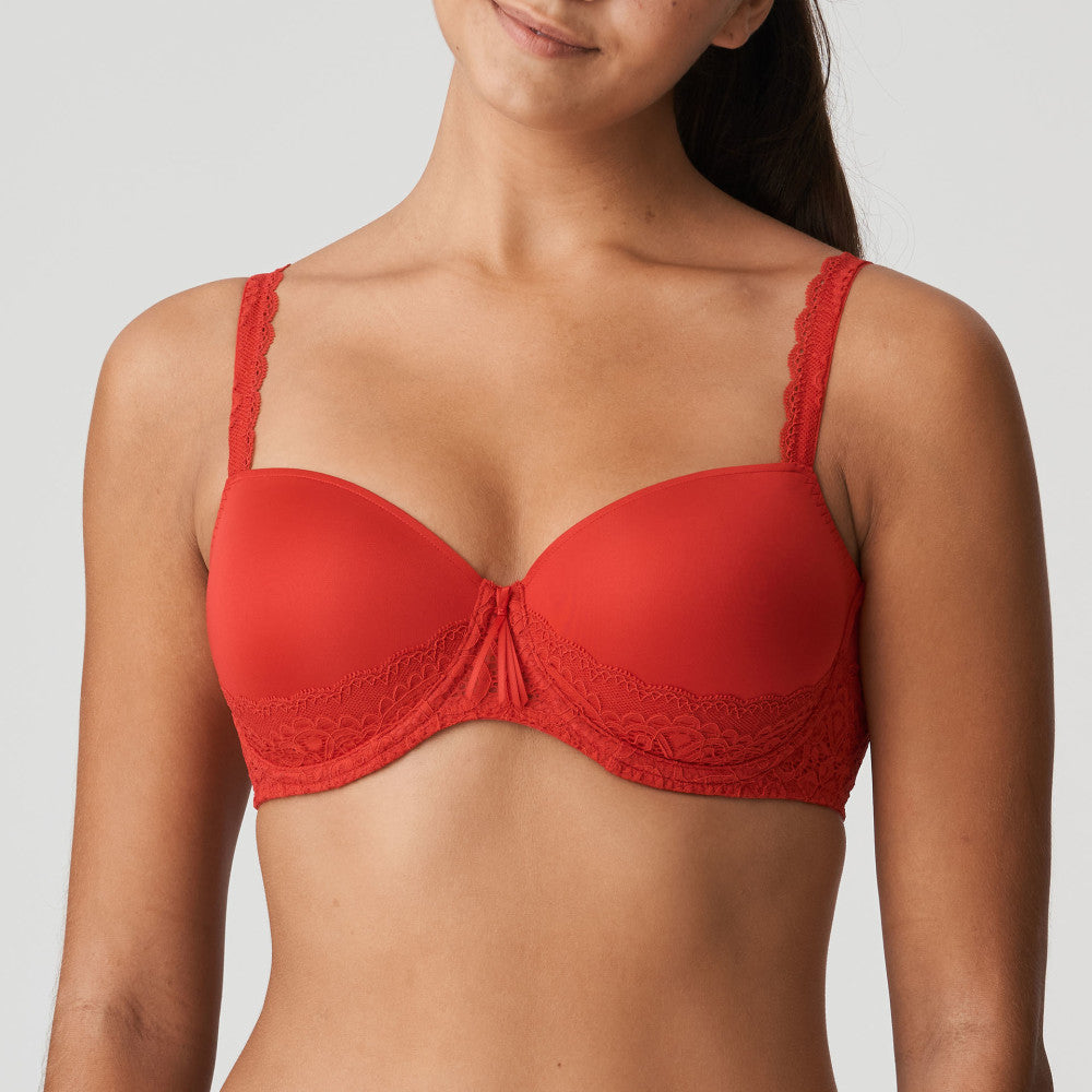 I DO Unterlegter Balconette BH (Scarlet) Rot