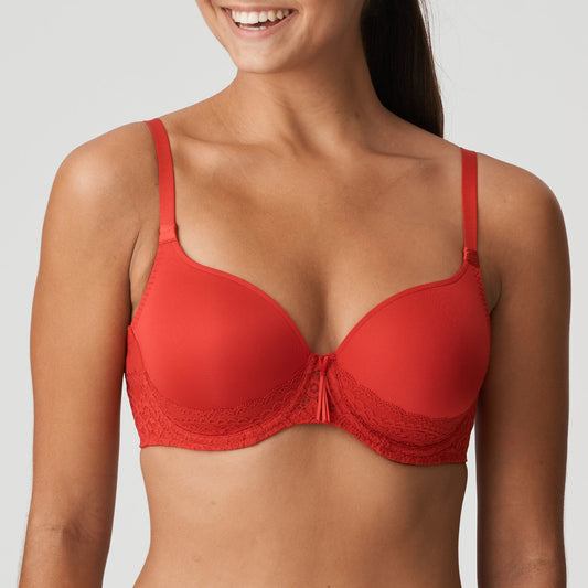I DO Unterlegter Herzform BH (Scarlet) Rot