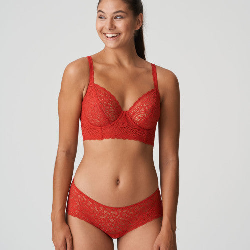 I DO Tiefdekolletierter Longline BH (Scarlet) Rot