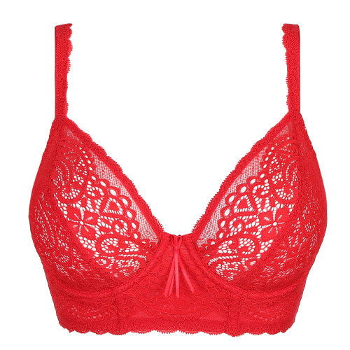 I DO Tiefdekolletierter Longline BH (Scarlet) Rot