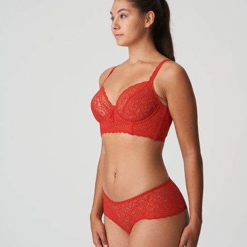 I DO Tiefdekolletierter Longline BH (Scarlet) Rot