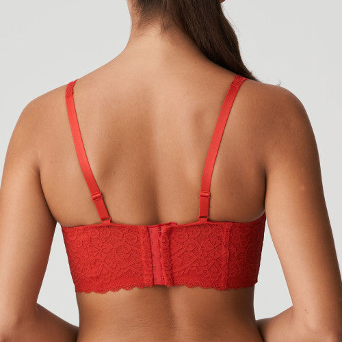 I DO Tiefdekolletierter Longline BH (Scarlet) Rot