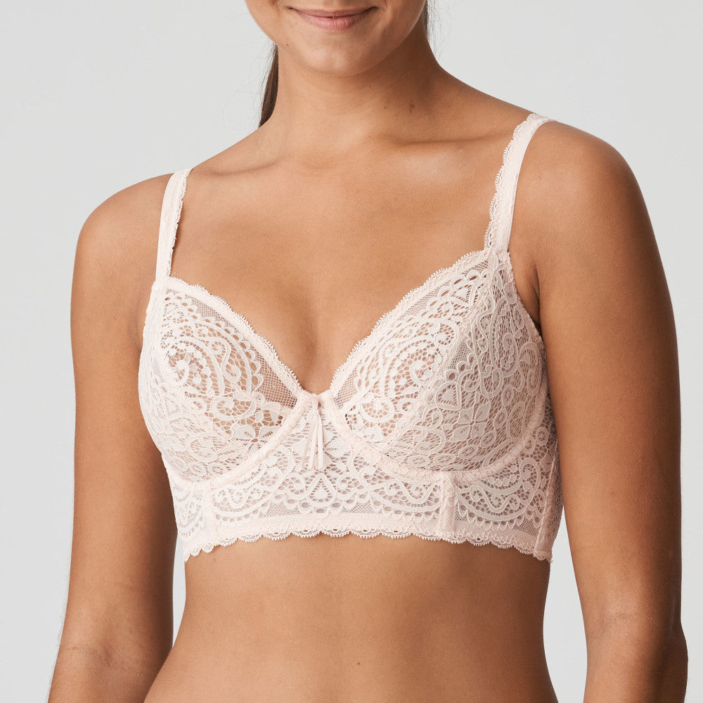 I DO Tiefdekolletierter Longline BH (Silky Tan) Pastellrosa